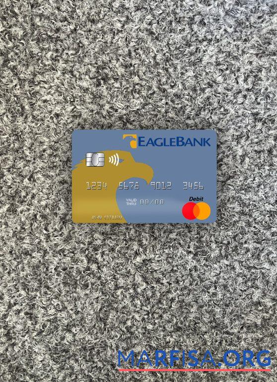 Realistic Nauru Eagle Bank Inc mastercard photolook front sample